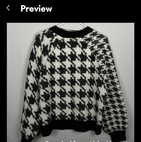 Torrid Black and White Checkered Cardigan - Picture 2 of 7